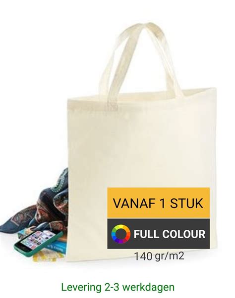 katoenen tas bedrukken kleine oplage